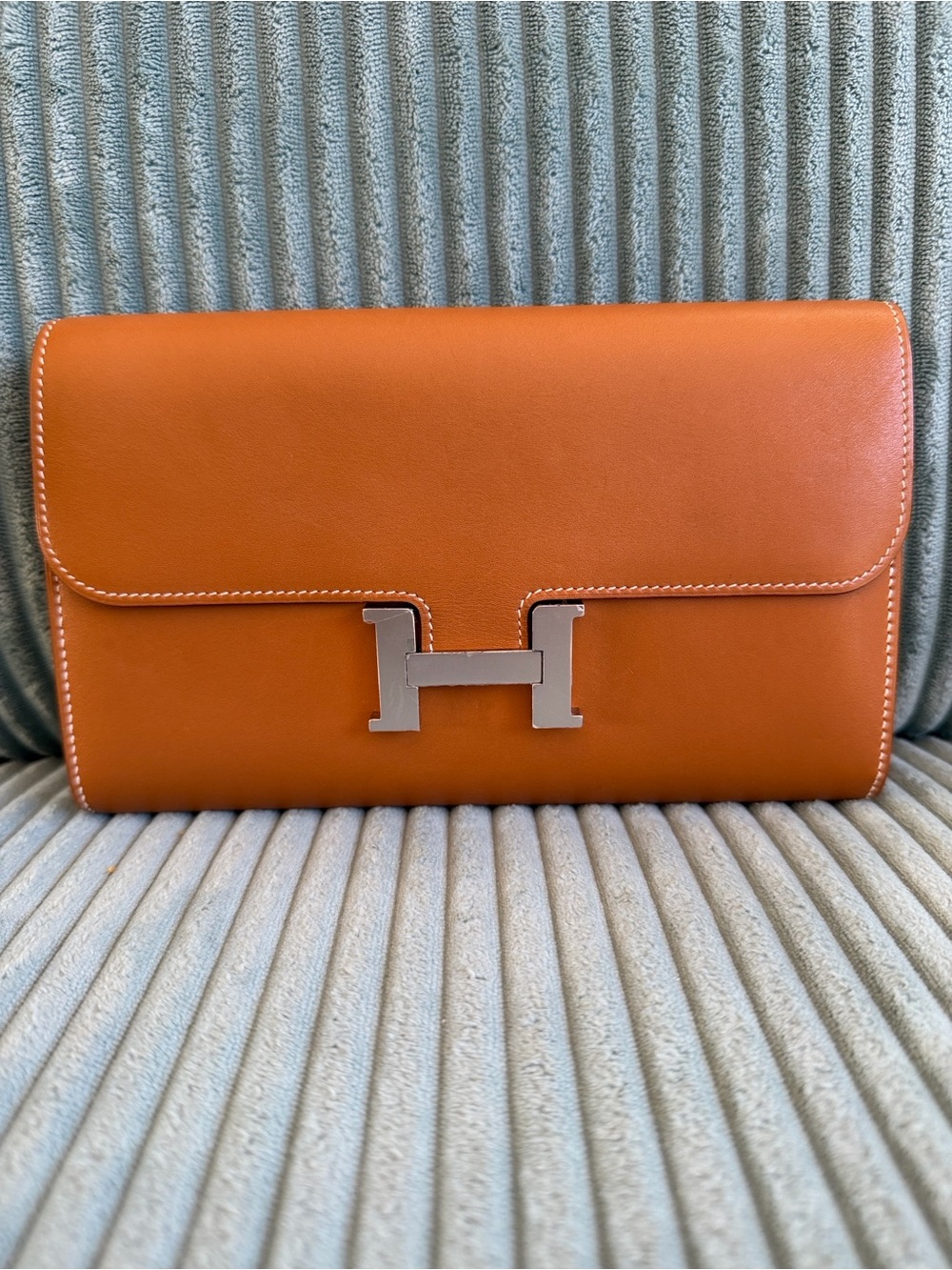Hermes Constance Long Wallet - Tan